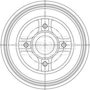 Borg & Beck Brake Drum Assembly Rear BBR7281