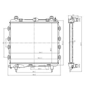 NRF Engine Radiator 59259