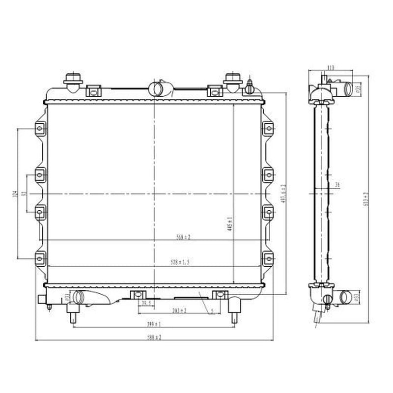 NRF Engine Radiator 59259