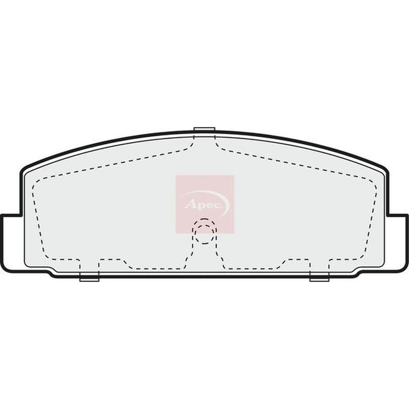 Apec Rear Brake Pad Set PAD1090