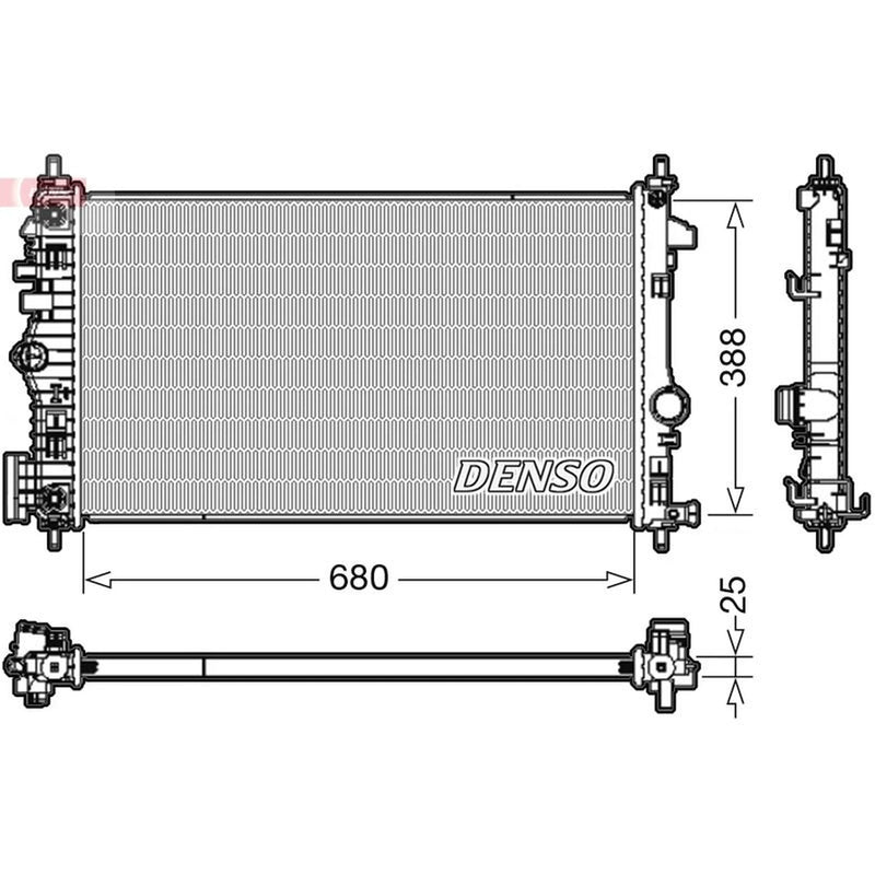 Denso Engine Radiator DRM20108