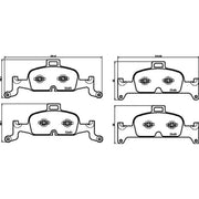 Brembo 4 x Front Brake Pad Set P85164