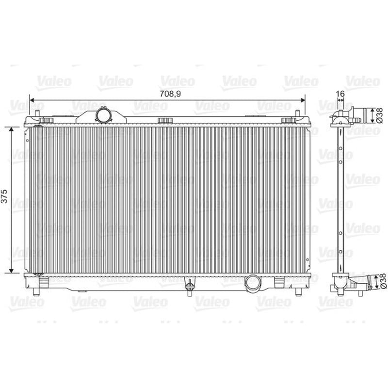 Valeo Engine Radiator 701572