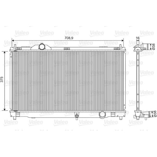 Valeo Engine Radiator 701572