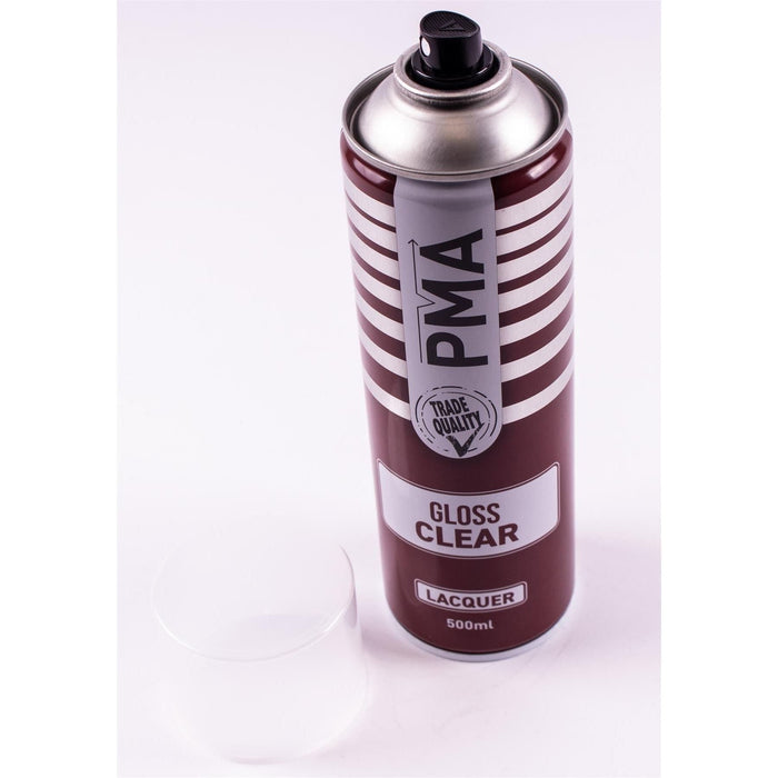 2X PMA Clear Lacquer 500Ml Spray Paint Gloss High Coverage Clear Lacquer PMA  - Town Parts