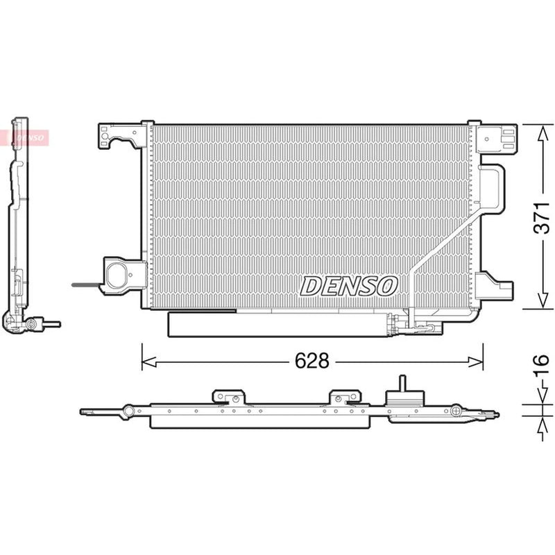 Denso Air Conditioning Condenser DCN17026