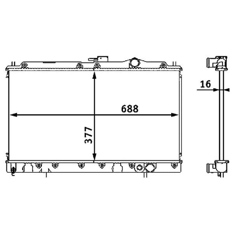 Mahle Engine Radiator CR 197 000S