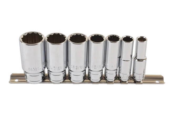 Laser Tools Whitworth Deep Socket Set 3/8"D 7pc - PL