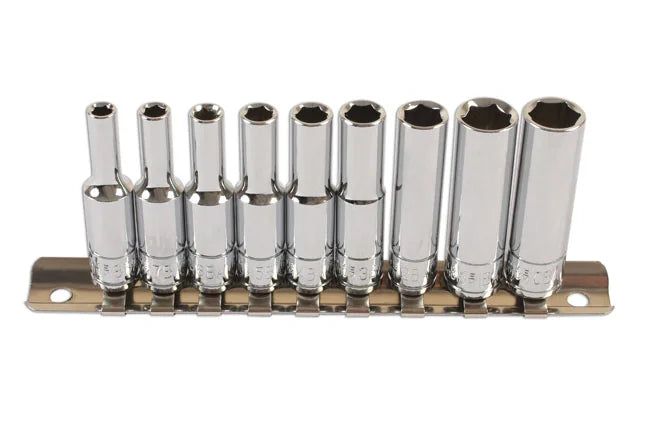 Laser Tools BA Deep Socket Set 1/4"D 9pc - PL