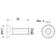 Textar 2 x Front Brake Disc Bolt TPM0015