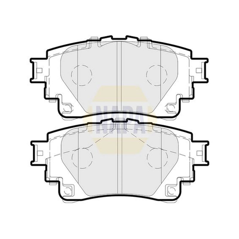 NAPA Rear Brake Pad Set NBP1678