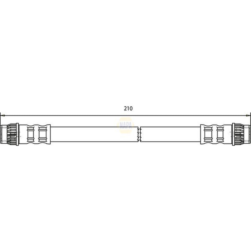 NAPA Brake Hydraulic Hose Line Rear NBH1149