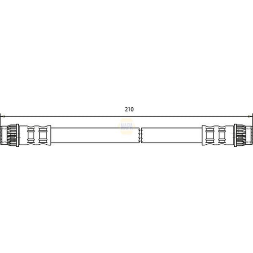 NAPA Brake Hydraulic Hose Line Rear NBH1149