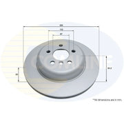 Comline 2 x Internally Vented Rear Brake Discs ADC5034VR