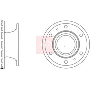 Apec 2 x Vented Brake Discs DSK2873