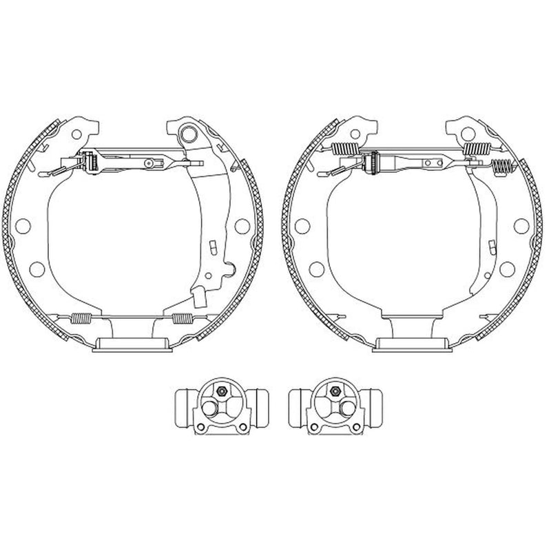 Mintex Brake Shoe Set Axle Kit MSP141