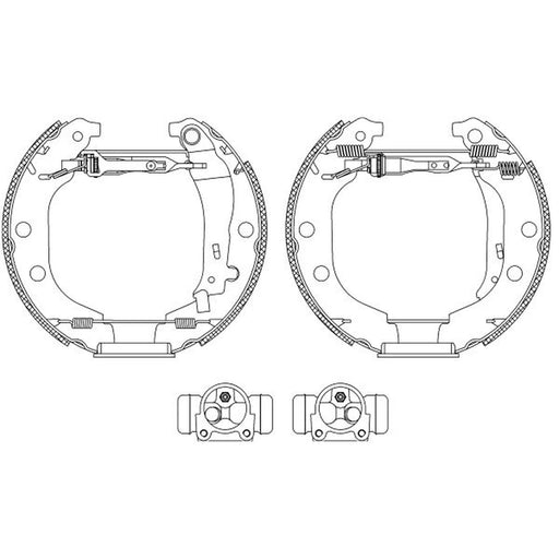Mintex Brake Shoe Set Axle Kit MSP141