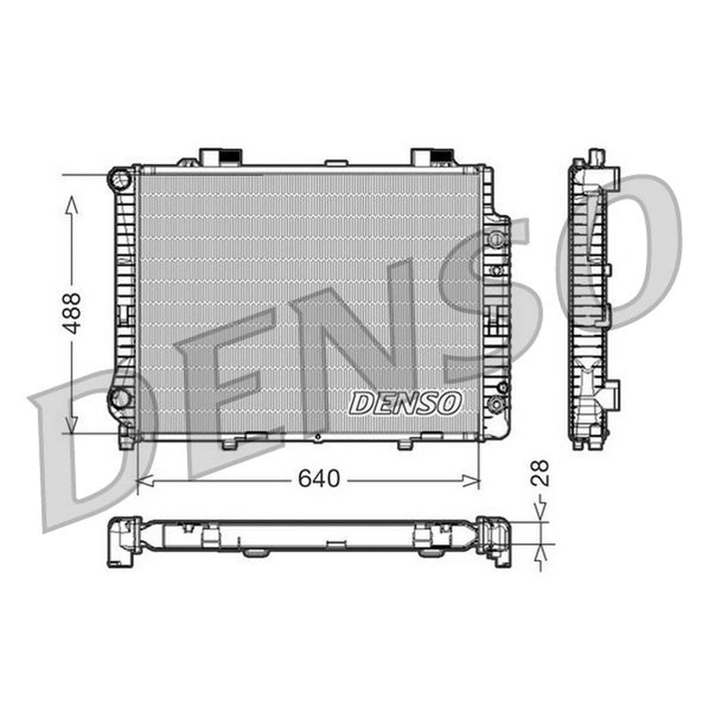 Denso Engine Radiator DRM17041