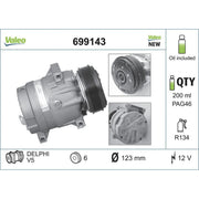 Valeo Air Conditioning Compressor 699143