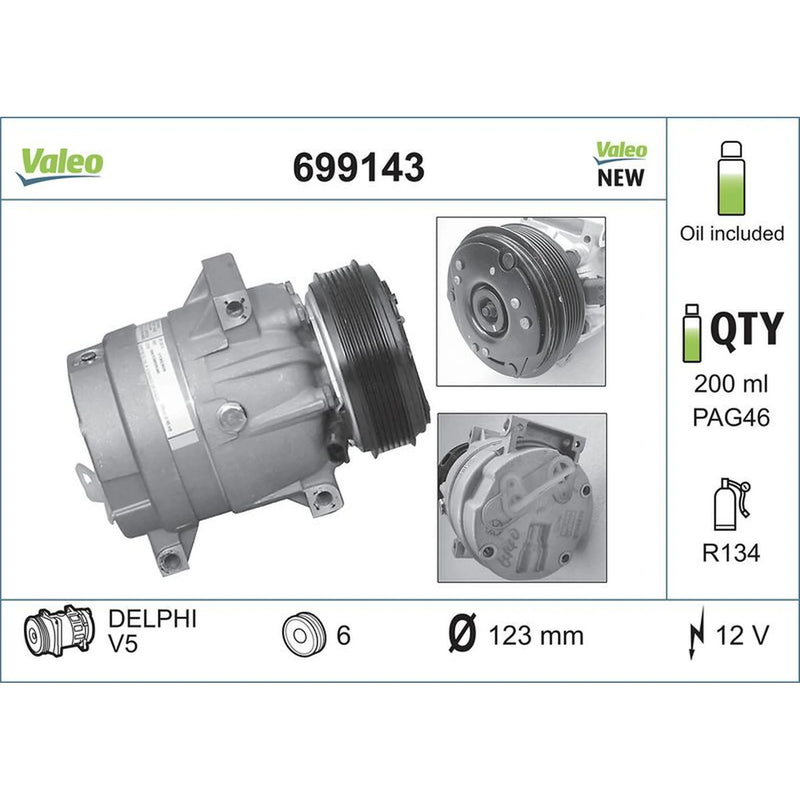 Valeo Air Conditioning Compressor 699143