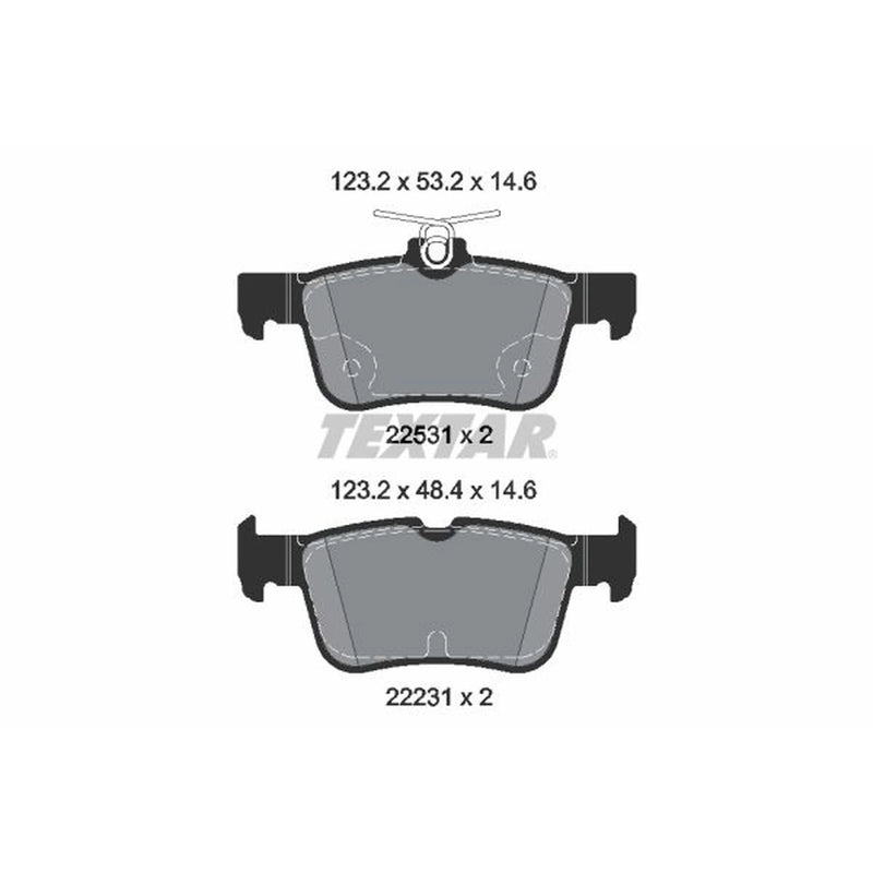 Textar Rear Brake Pad Set 2253105