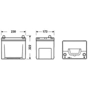 Exide Battery 12V 65Ah 580A EA654