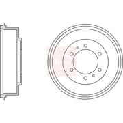 Apec Brake Drum Assembly Rear DRM9951