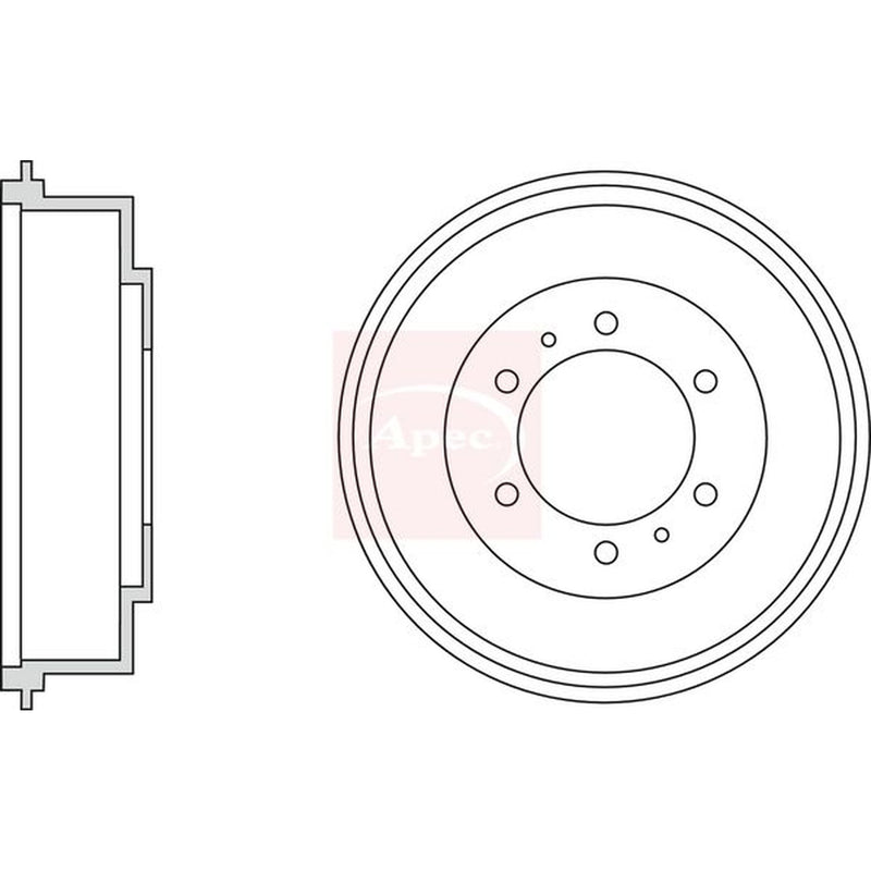 Apec Brake Drum Assembly Rear DRM9951