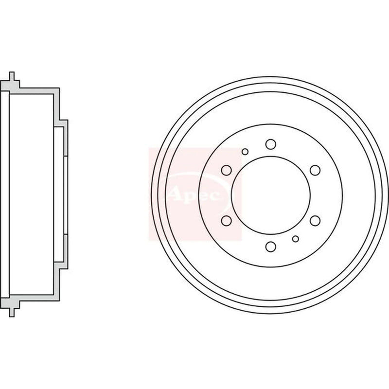 Apec Brake Drum Assembly Rear DRM9951