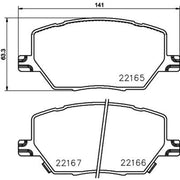 DON Front Brake Pad Set PCP1881