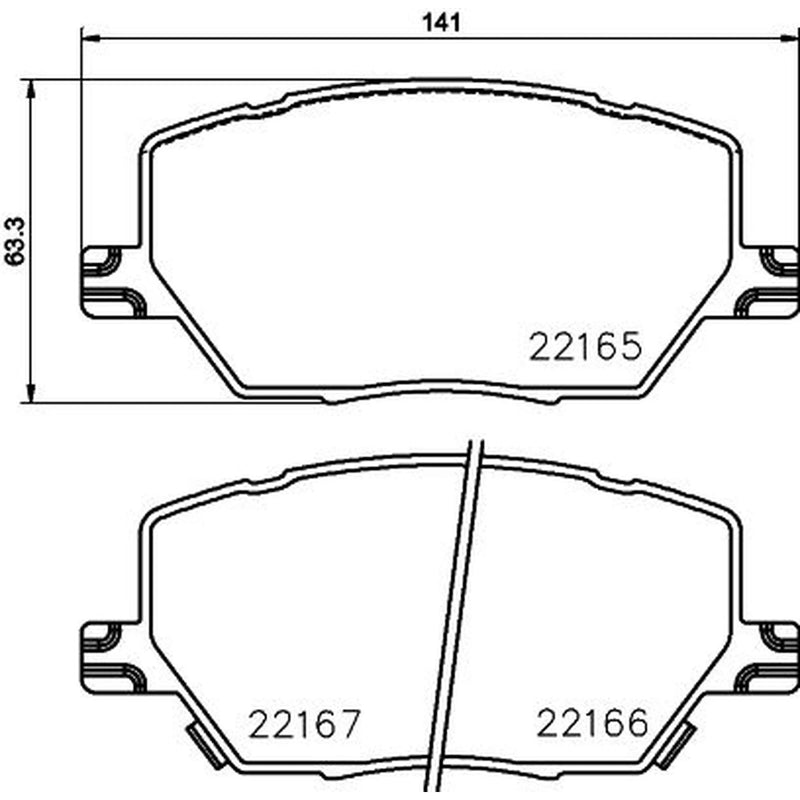 DON Front Brake Pad Set PCP1881