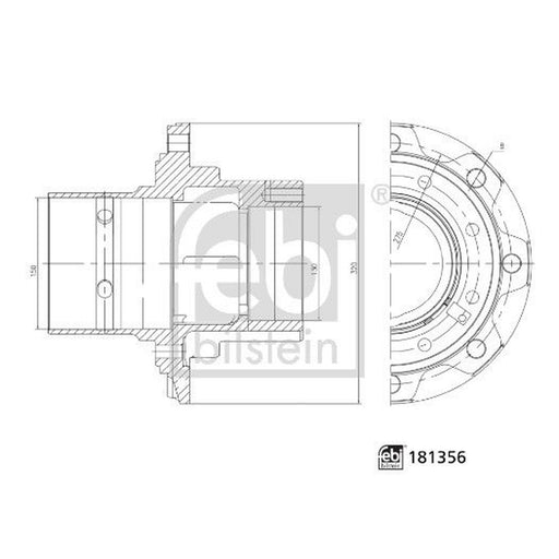 Febi Wheel Hub Stud 181356