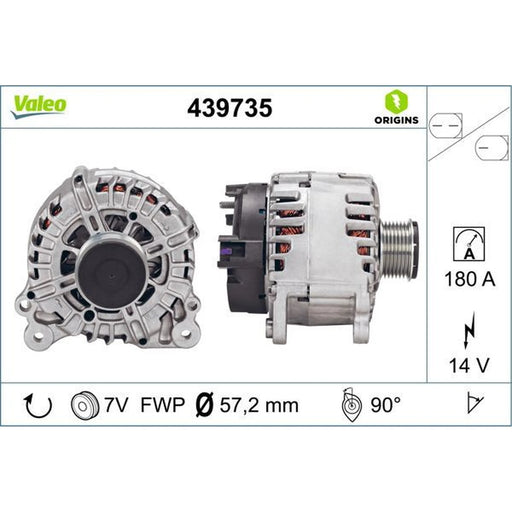 Valeo Car Alternator 12V 439735