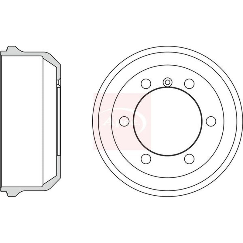 Apec Brake Drum Assembly Rear DRM9909