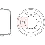 Apec Brake Drum Assembly Rear DRM9909