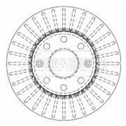 Borg & Beck 2 x Vented Front Brake Discs BBD4510