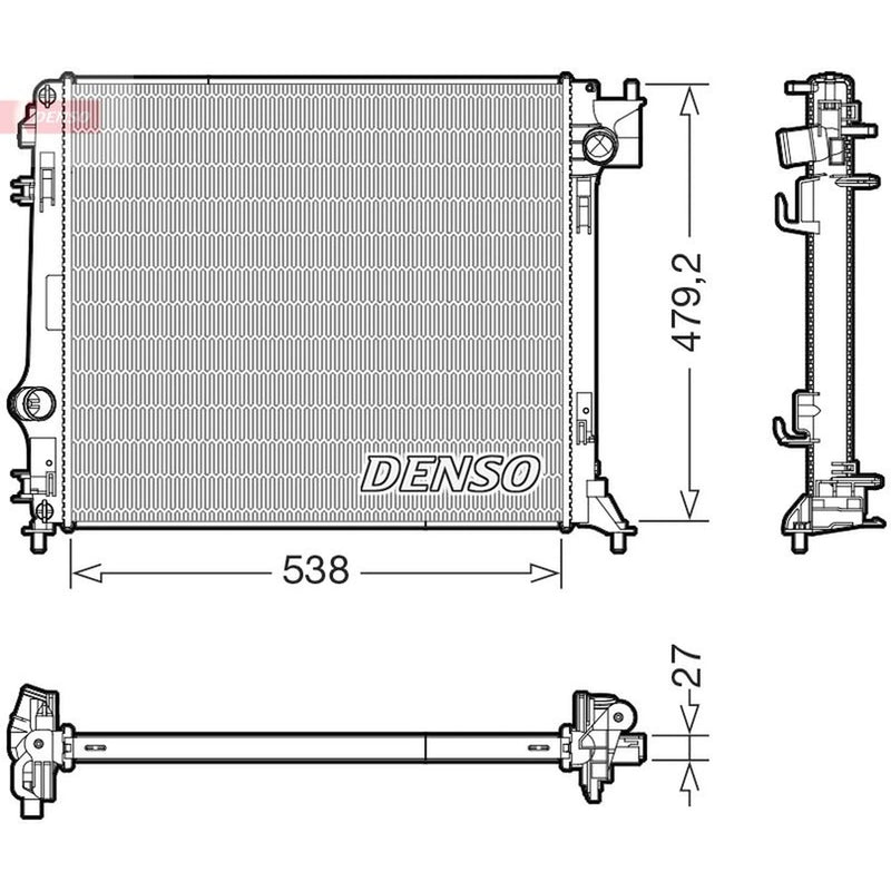 Denso Engine Radiator DRM46080
