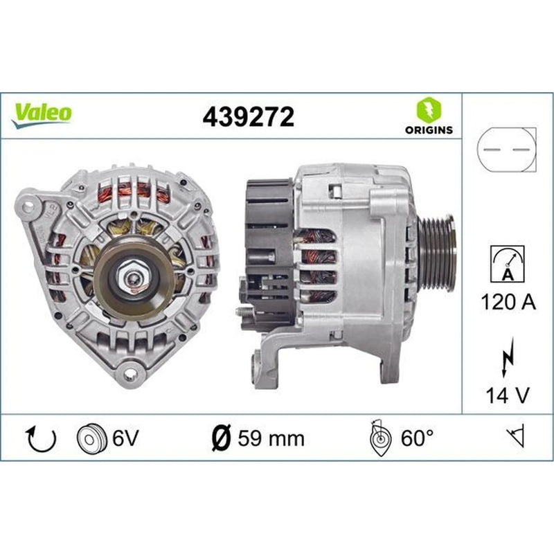 Valeo Car Alternator 12V 439272