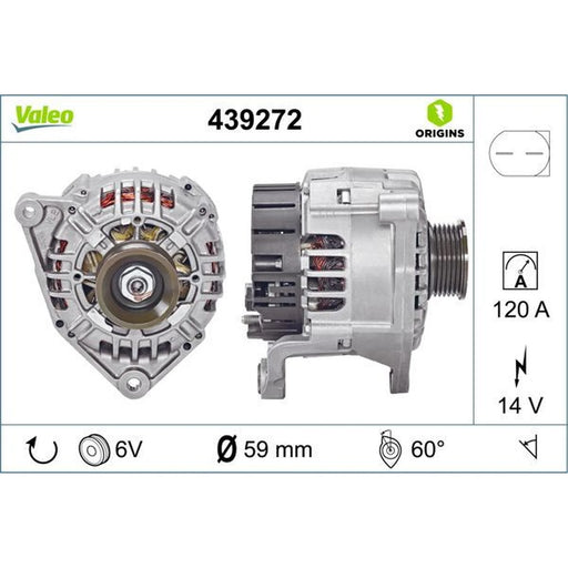 Valeo Car Alternator 12V 439272