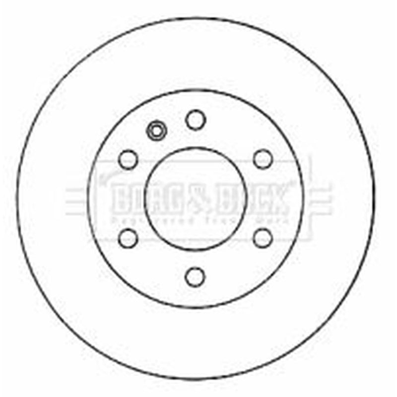 Borg & Beck 2 x Vented Front Brake Discs BBD4570