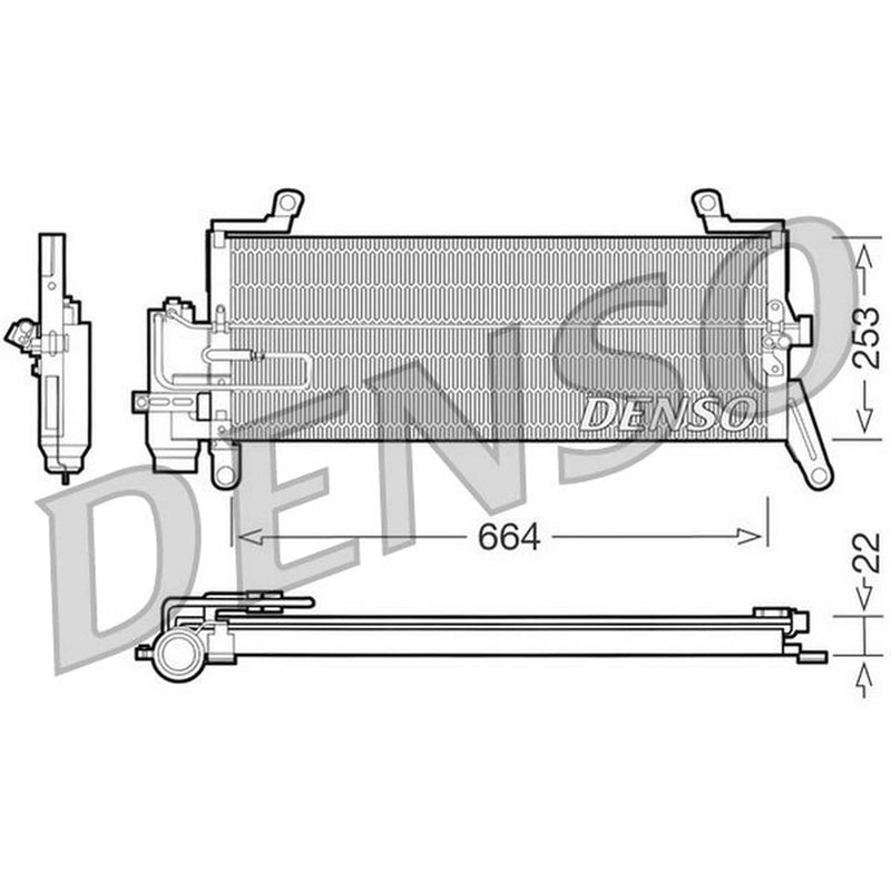 Denso Air Conditioning Condenser DCN13011