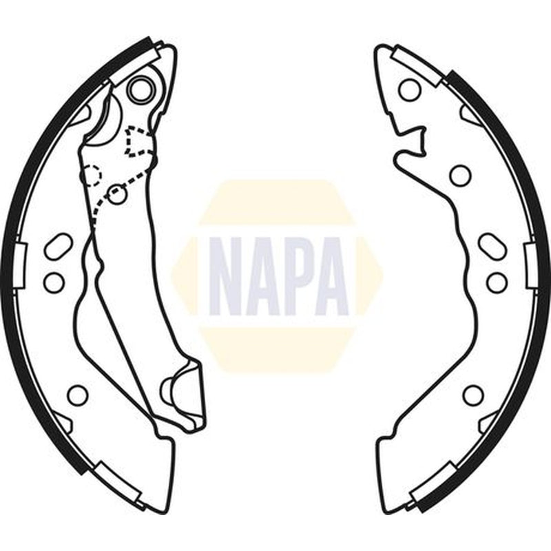 NAPA Brake Shoe Set Axle Kit NBS1038