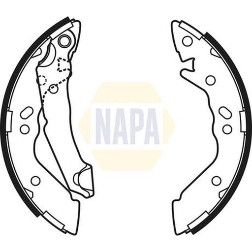 NAPA Brake Shoe Set Axle Kit NBS1038