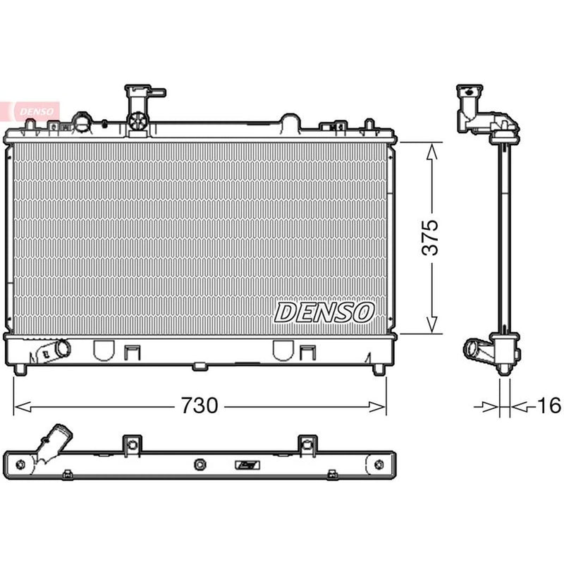 Denso Engine Radiator DRM44037