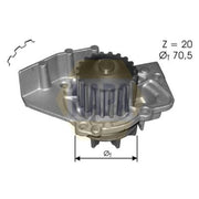 NAPA Engine Cooling Water Pump NWP1136