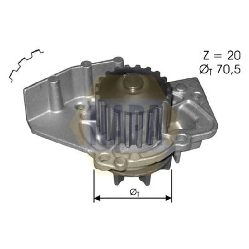 NAPA Engine Cooling Water Pump NWP1136