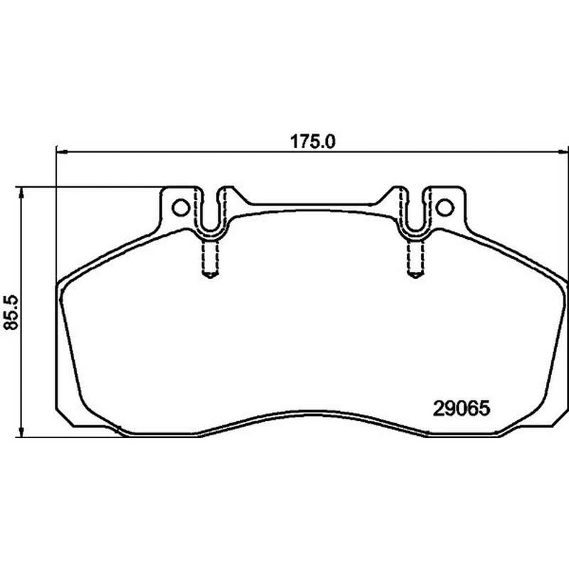 DON Front Brake Pad Set CVP016