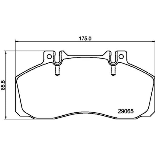 DON Front Brake Pad Set CVP016