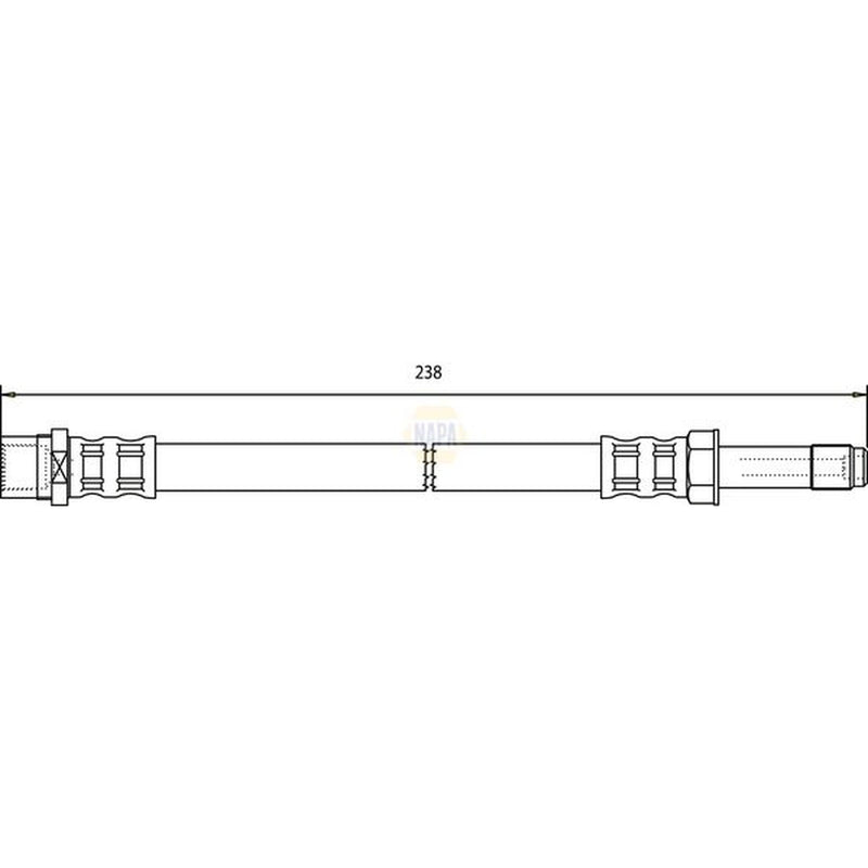 NAPA Brake Hydraulic Hose Line Rear NBH1139
