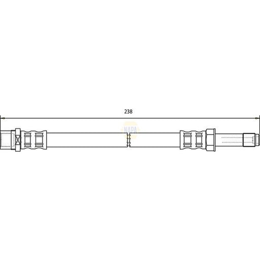 NAPA Brake Hydraulic Hose Line Rear NBH1139
